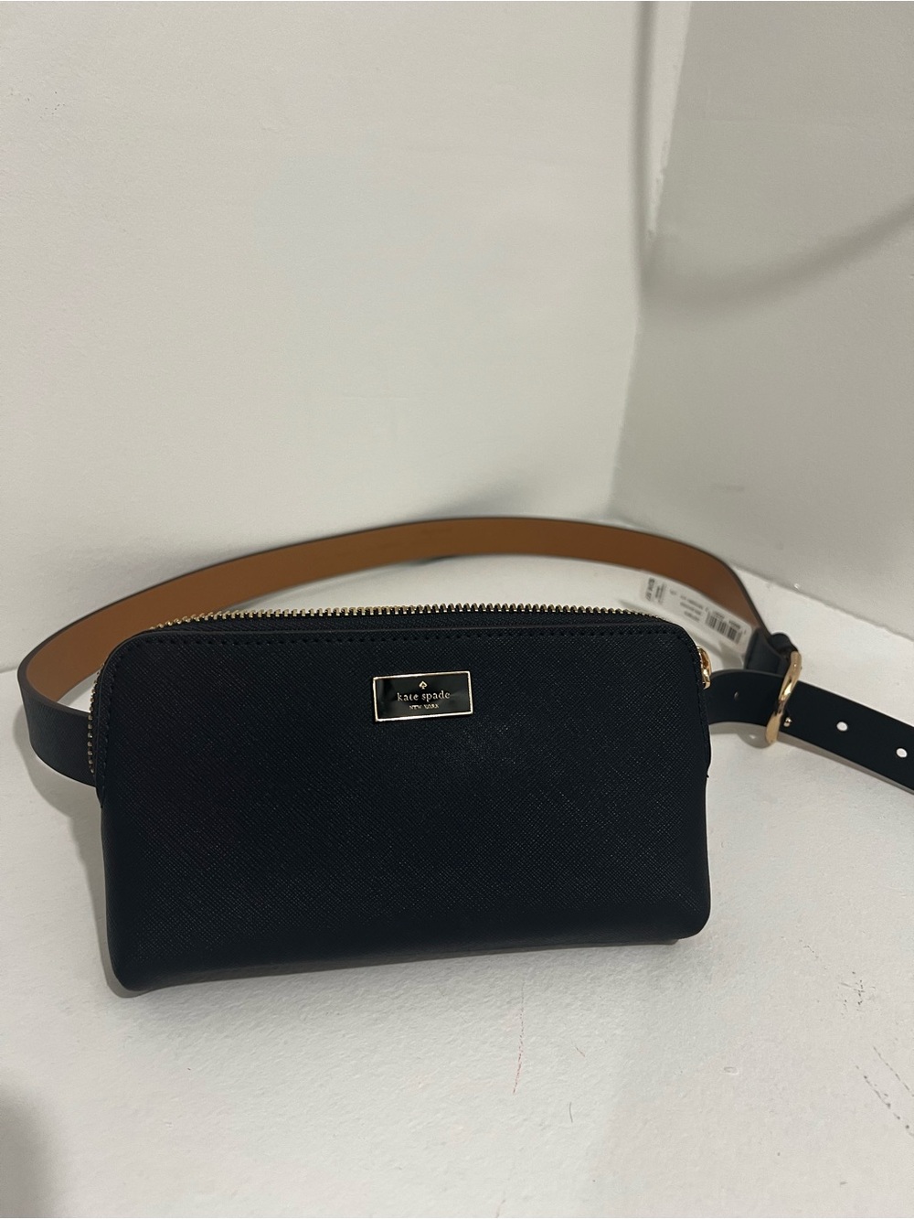 kate spade blue leather belt bag